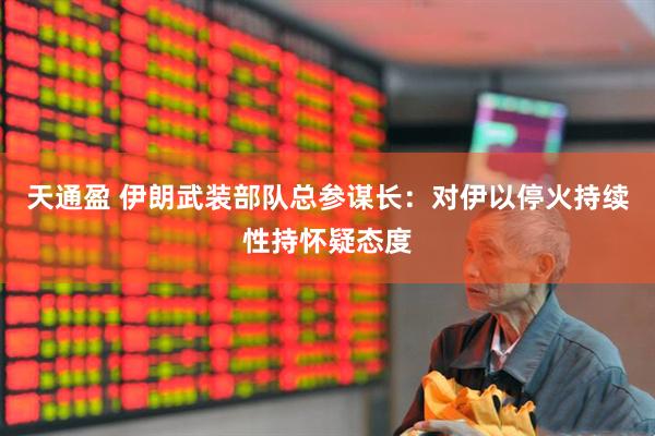 天通盈 伊朗武装部队总参谋长：对伊以停火持续性持怀疑态度